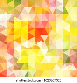 Abstract geometric style yellow background. Vector illustration