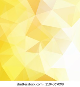 Abstract geometric style yellow background. Vector illustration