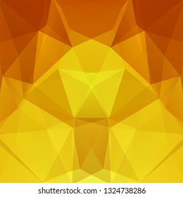 Abstract geometric style yellow background. Vector illustration