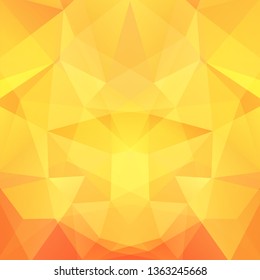 Abstract geometric style yellow background. Yellow, orange colors. Vector illustration