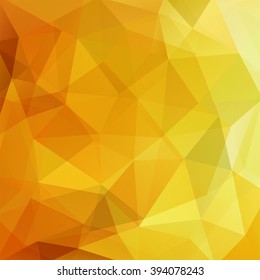 Abstract geometric style yellow background.  Orange  business background  Vector illustration
