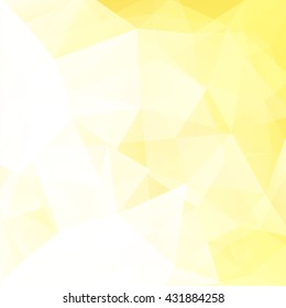 Abstract geometric style yellow background.  Light business background  Vector illustration