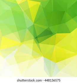Abstract geometric style yellow background.  Green business background  Vector illustration