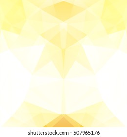 Abstract geometric style yellow background.  Vector illustration