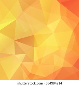 Abstract geometric style yellow background. Orange business background  Vector illustration