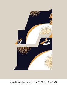 Abstract geometric stylized penguin characters isolated on background. Funny sad birds, winter wildlife, annoyed faces concept. Vector flat illustration