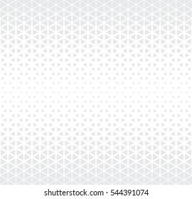 Abstract geometric subtle deco art halftone hexagone and triangle print pattern