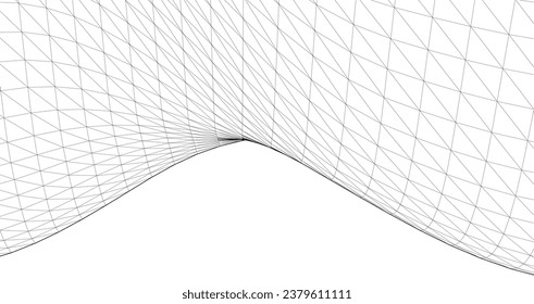 abstract geometric surface wave 3d	
