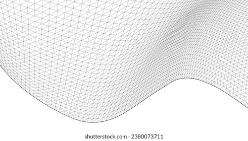 abstract geometric surface wave 3d	
