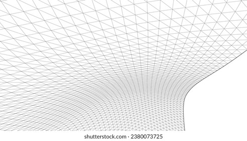 onda de superficie geométrica abstracta 3d	
