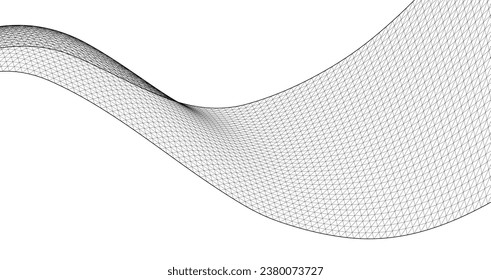 abstract geometric surface wave 3d	
