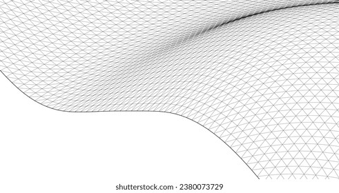 abstract geometric surface wave 3d	
