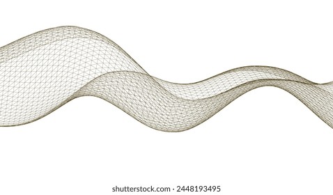abstract geometric surface wave 3d	