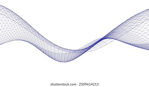 abstrakte geometrische Oberflächenwelle 3d	