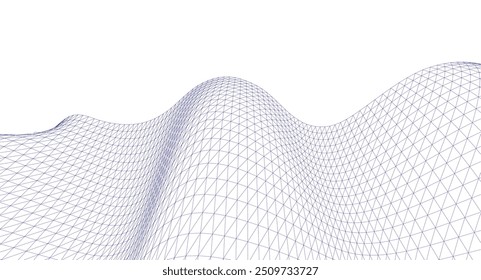 abstract geometric surface wave 3d	
