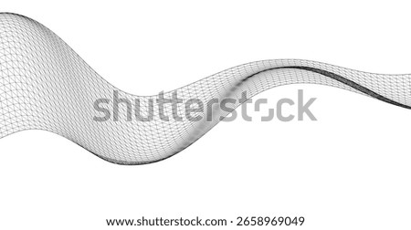 abstract geometric surface wave 3d	