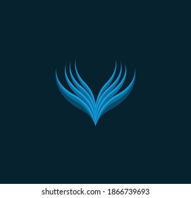 Abstract geometric symbol bird head. Suitable for logo design symbols that symbolize a meaning and purpose