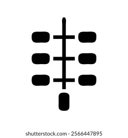 Abstract geometric symbol. Concept of connection, structure, and network.