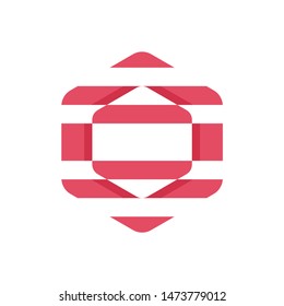 Abstract geometric symbol element icon flat design
