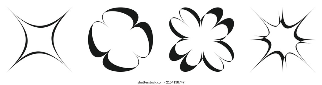 Abstract geometric symbol, icon vector graphics, illustration