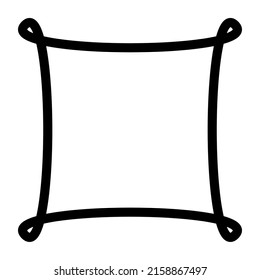 Símbolo geométrico abstracto, gráficos vectoriales de iconos, ilustración