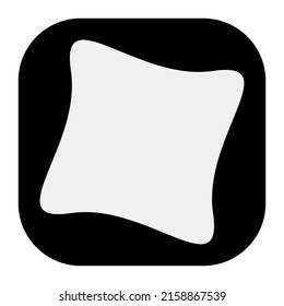 Símbolo geométrico abstracto, gráficos vectoriales de iconos, ilustración