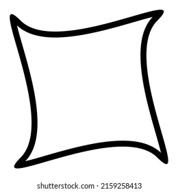 Abstract geometric symbol, icon vector graphics, illustration