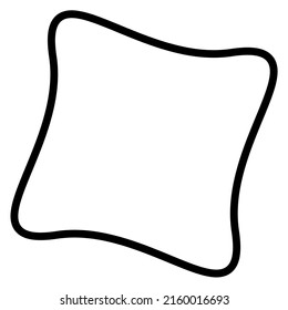 Símbolo geométrico abstracto, gráficos vectoriales de iconos, ilustración