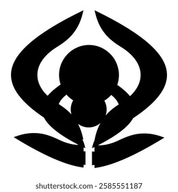 Abstract Geometric Symbol. Illustration and vector logo.