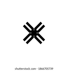 Abstract geometric symbol. Suitable for logo design symbol.