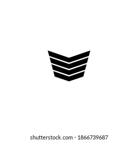 Abstract geometric symbol. Suitable for symbolic logo designs