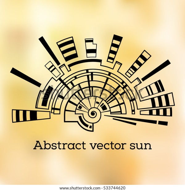 Download Abstract Geometric Symbol Sun Sacred Geometry Stock Vector Royalty Free 533744620