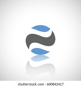 Abstract geometric symbol. Template emblem badge. Logo.