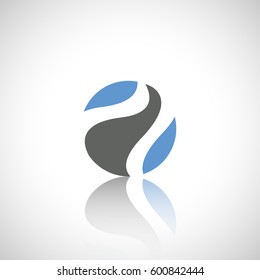 Abstract geometric symbol. Template emblem badge. Logo.