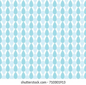Abstract Geometric Tear Drop Seamless Pattern Background For Scrapbook, Flyers, Posters, Web, Greeting Cards.