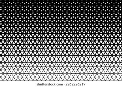 Abstract Geometric Techno with white Triangle Horizontally Seamless Pattern.
