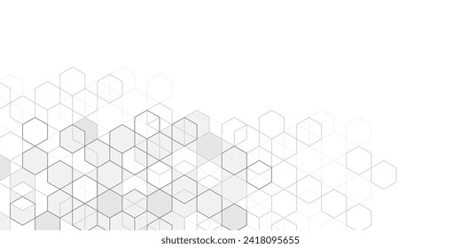 Abstract geometric technological background. Linear drawing. Vector illustration.