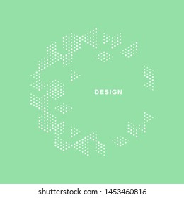 Abstract geometric technological background. Vector creative design.