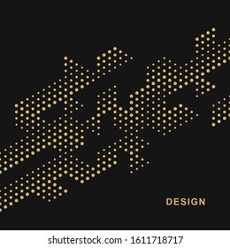 Abstract geometric technological background. Vector creative design.