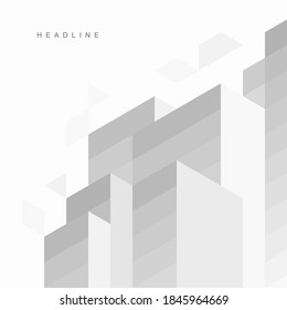 Abstract geometric technological background. Vector creative design.