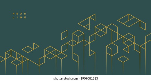 Abstract geometric technological background. Vector creative design.