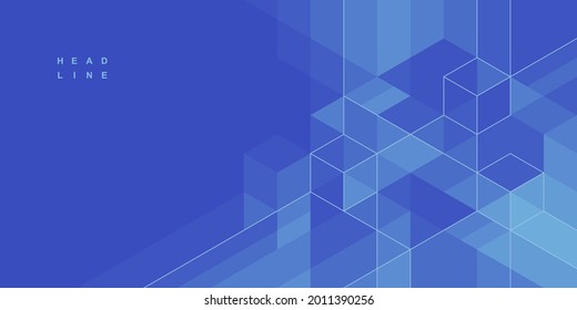 Abstract geometric technological background. Vector creative design.