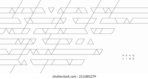Abstract geometric technological background. Vector creative design.