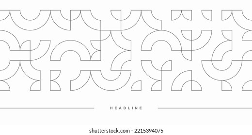 Abstract geometric technological background. Vector creative design.