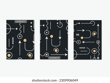 Abstract geometric technological background. Vector creative design