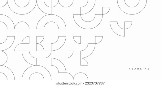 Abstract geometric technological background. Vector creative design.