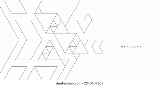 Abstract geometric technological background. Vector creative design.