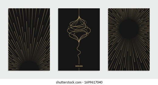 Abstract geometric technological banner. Corporate identity flyer. Vector set background.