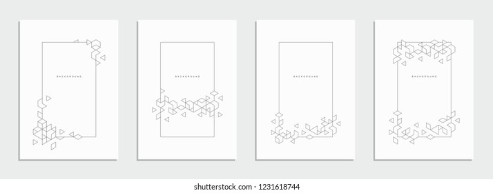 Abstrakte geometrische technische Broschüre, Flyer, Hintergrund.