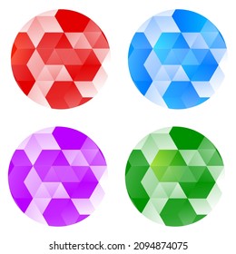 Abstract Geometric Technology Circle Background